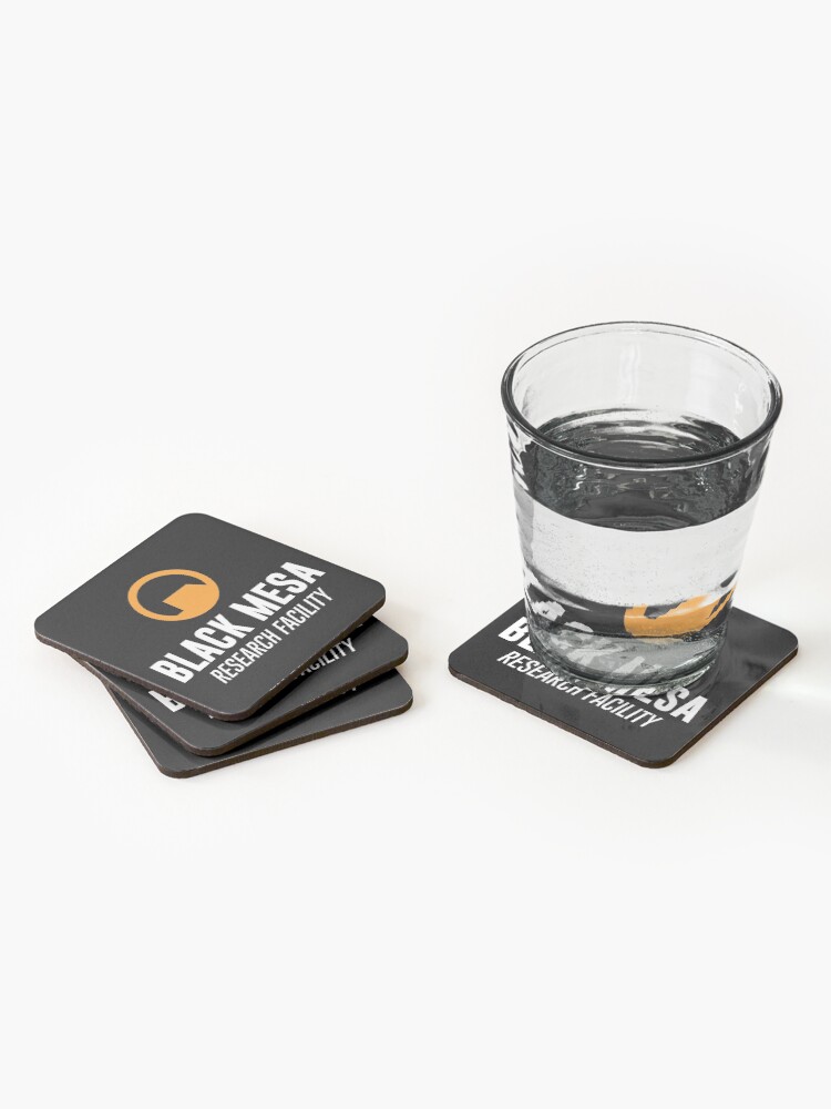 Thumbnail 2 of 5, Coasters (Set of 4), Black Mesa Research Facility designed and sold by LightningDes.