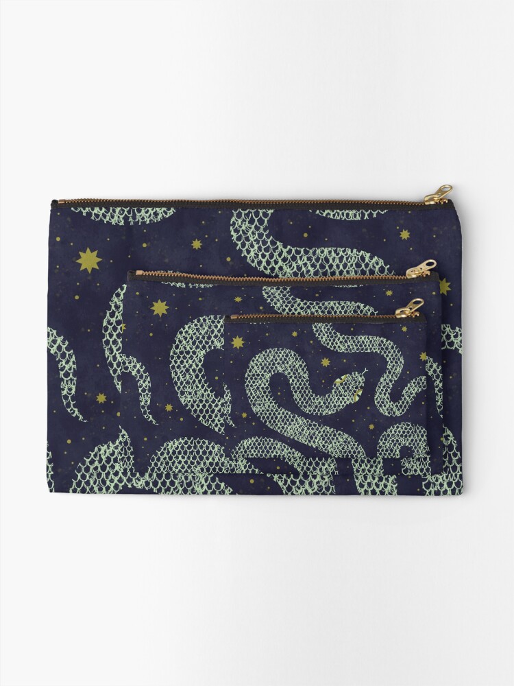 Alternate view of Space Serpent Zipper Pouch