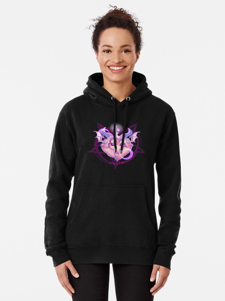 NEW COTTON WHITE HOODIE BAPHOMET 4 