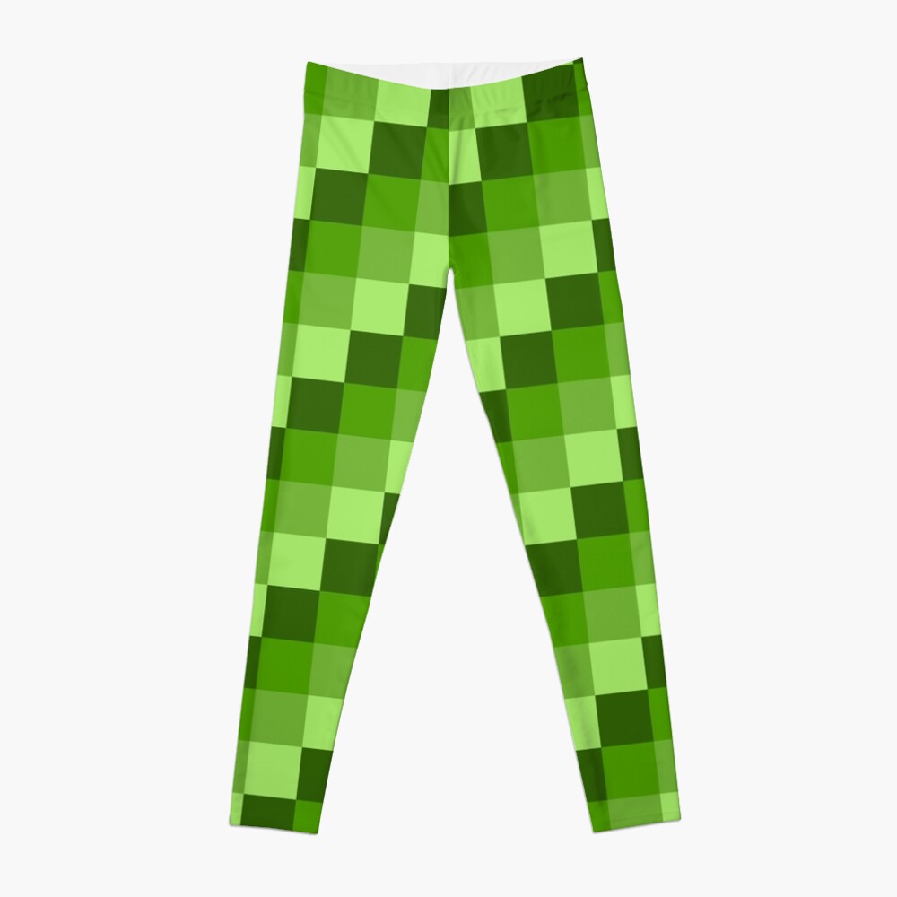 Green Blocks Leggings