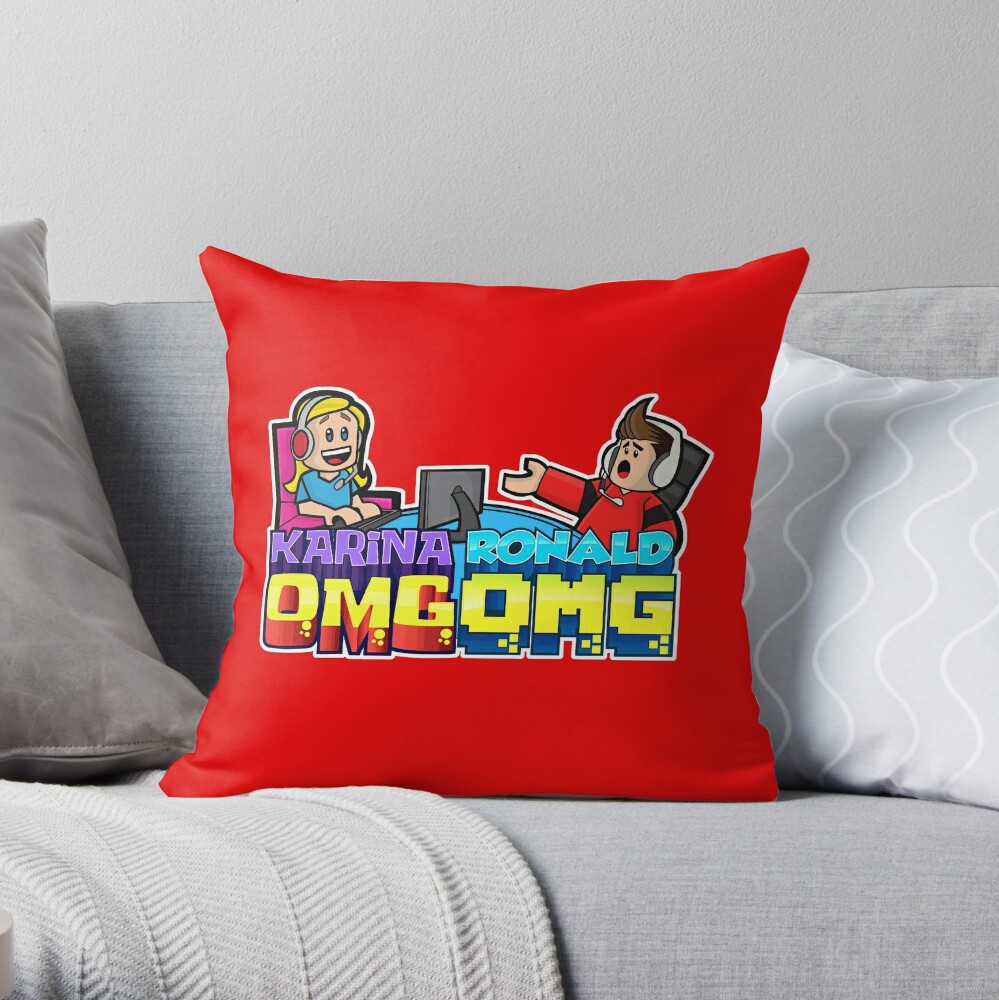 Sis Vs Bro Cartoon Throw Pillow By Lovegames Redbubble - sis vs bro gaming roblox