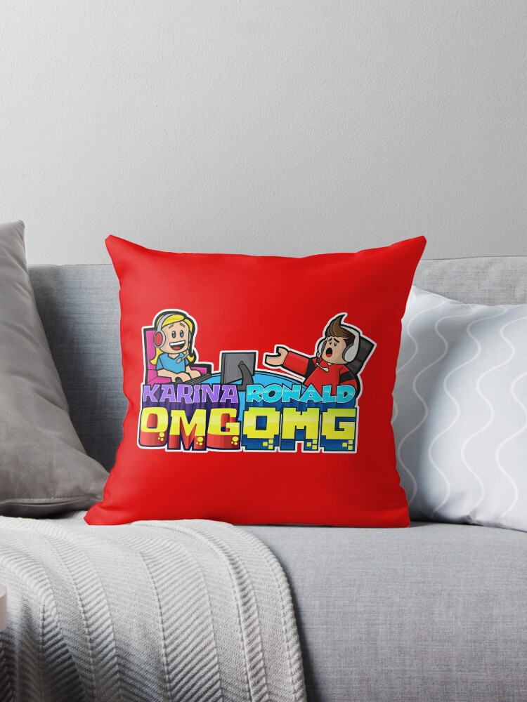 Sis Vs Bro Cartoon Throw Pillow By Lovegames Redbubble - sis vs bro playing roblox with ronald