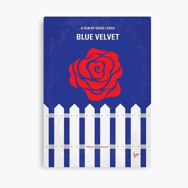 No170- BLUE VELVET minimal movie poster Canvas Print.