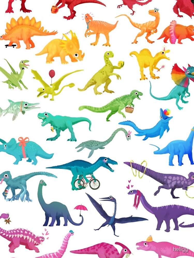 « Rainbow dinos » par hellgy