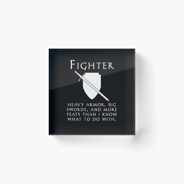 Item preview, Fighter | Roleplaying Class Schwag (Light Color) designed and sold by cmaitken85.