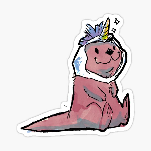 Ottercornio cosplay Sticker