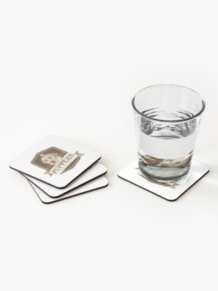 Alternate view of Puppers, Officially Wayne's favourite beer. Coasters (Set of 4)