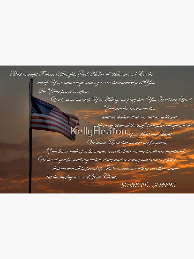 "Lord Heal Our Land" Framed Art Print for Sale by KellyHeaton Redbubble