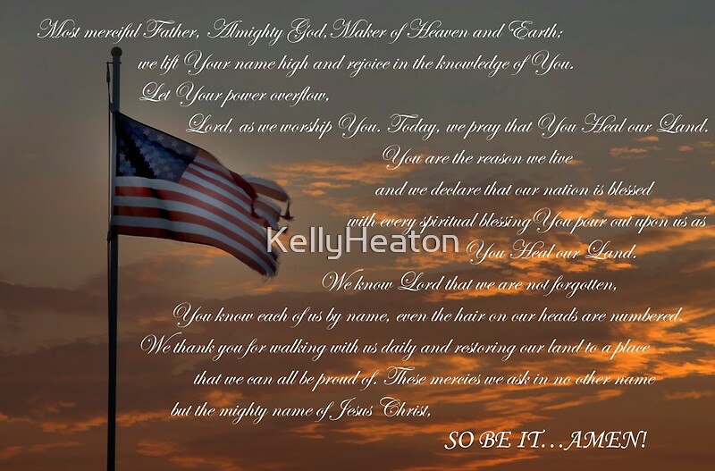 "Lord Heal Our Land" by KellyHeaton Redbubble