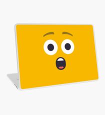 Emoji: Süßes glückliches Gesicht Laptop Folie