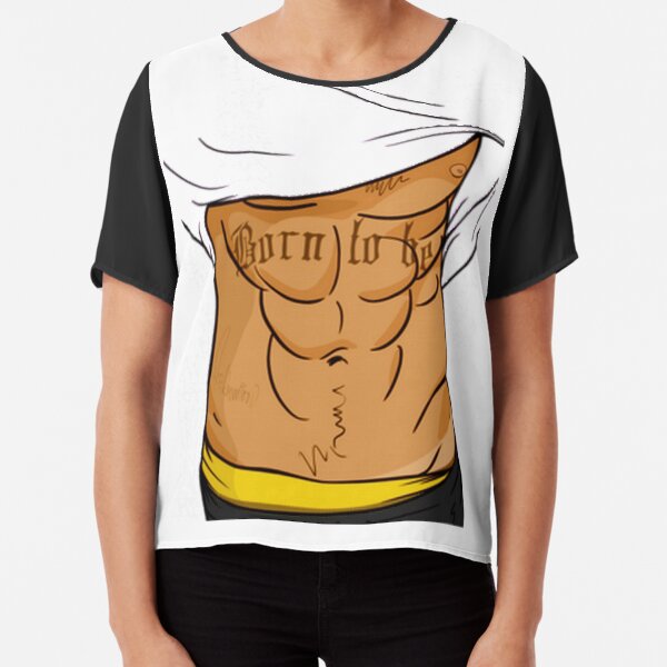 Fake Sixpack Fake Abs Abdominal Muscles Gym T-Shirt by Mister Tee