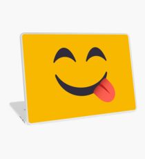 Emoji: Gesicht mit der Zunge heraus Laptop Folie