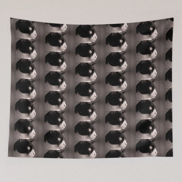 Item preview, Black and white cat designed and sold by GemaIbarra.