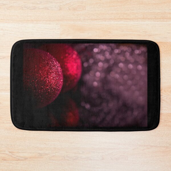 Item preview, Christmas baubles decoration on defocused lights background designed and sold by GemaIbarra.