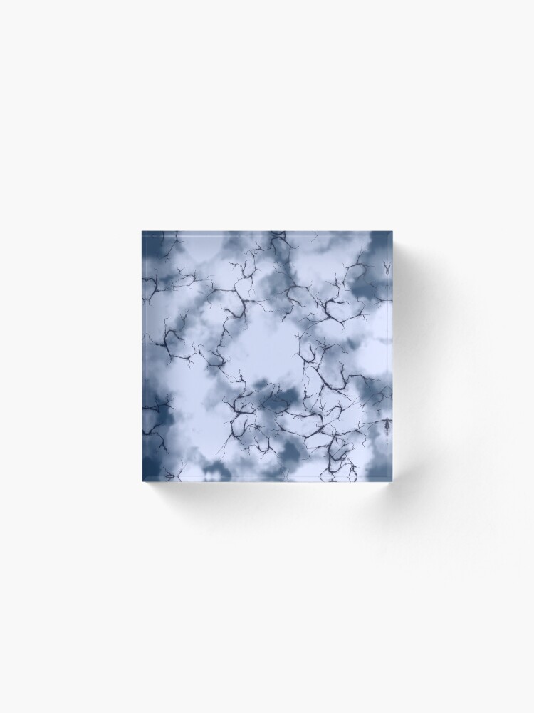 Alternate view of dark lightning flashes in the clouds around the eye of the storm Acrylic Block