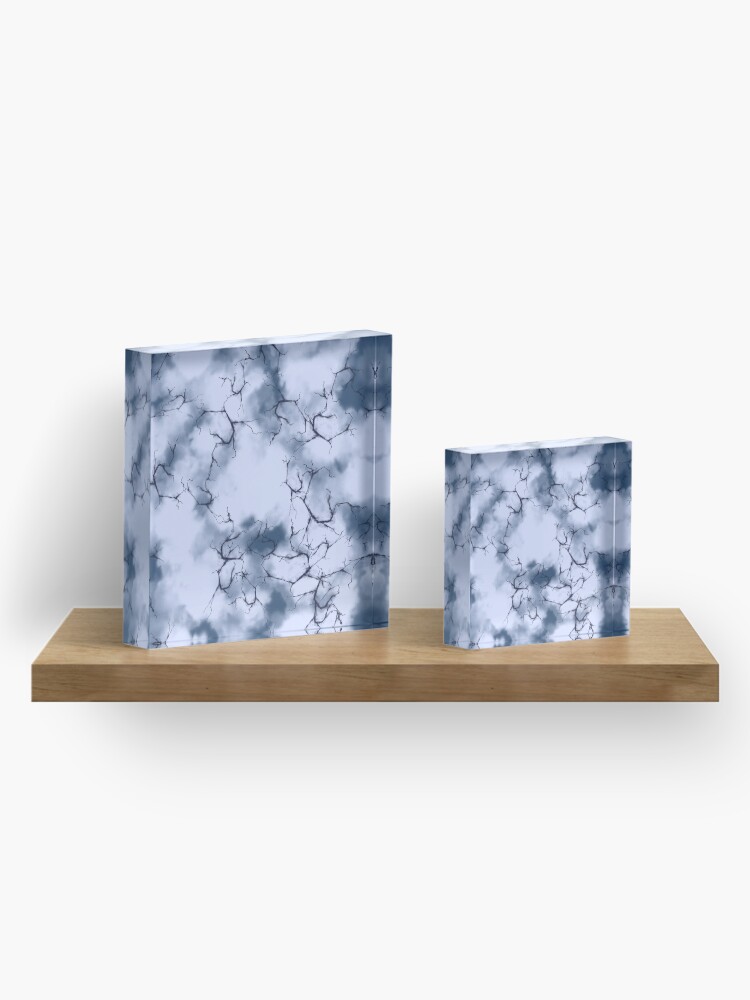 Alternate view of dark lightning flashes in the clouds around the eye of the storm Acrylic Block