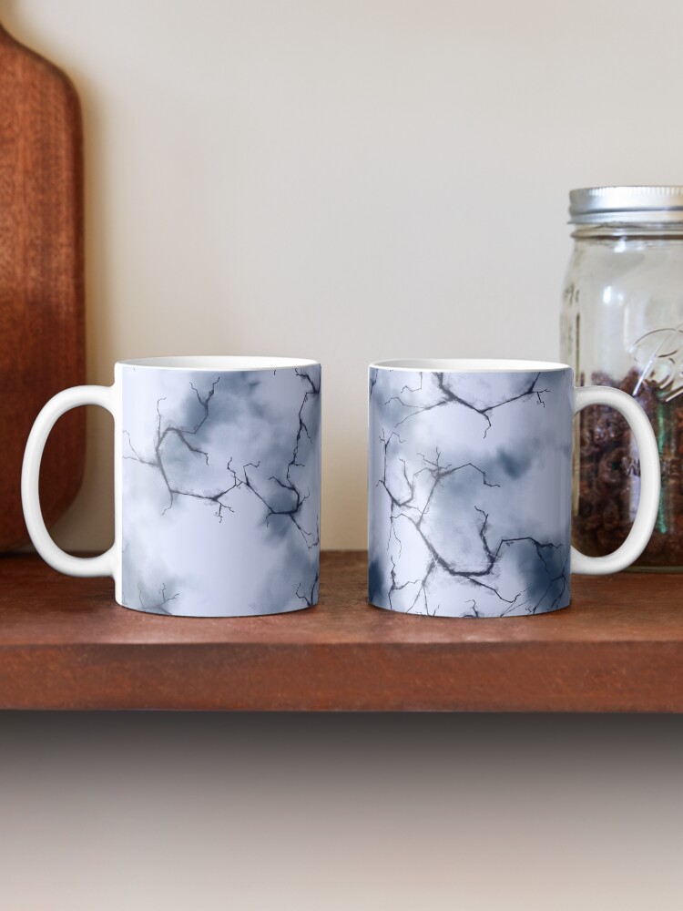 Alternate view of dark lightning flashes in the clouds around the eye of the storm Coffee Mug