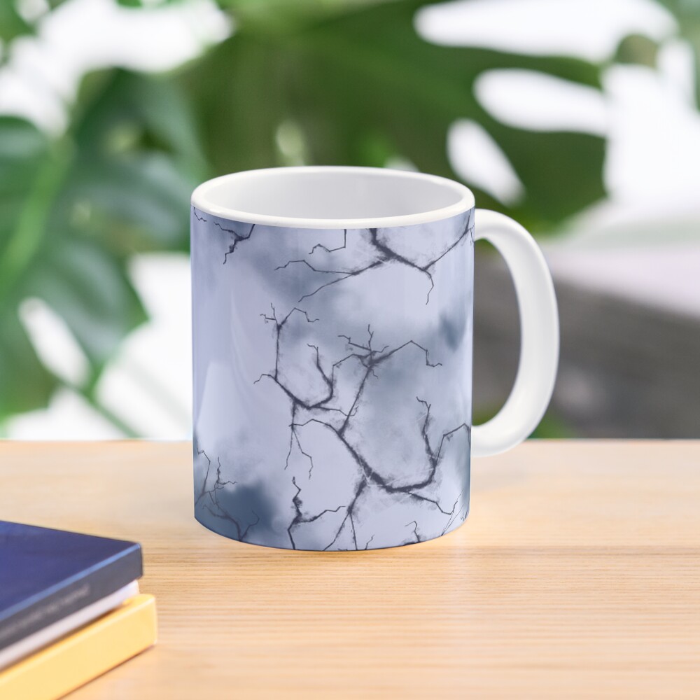 dark lightning flashes in the clouds around the eye of the storm Coffee Mug