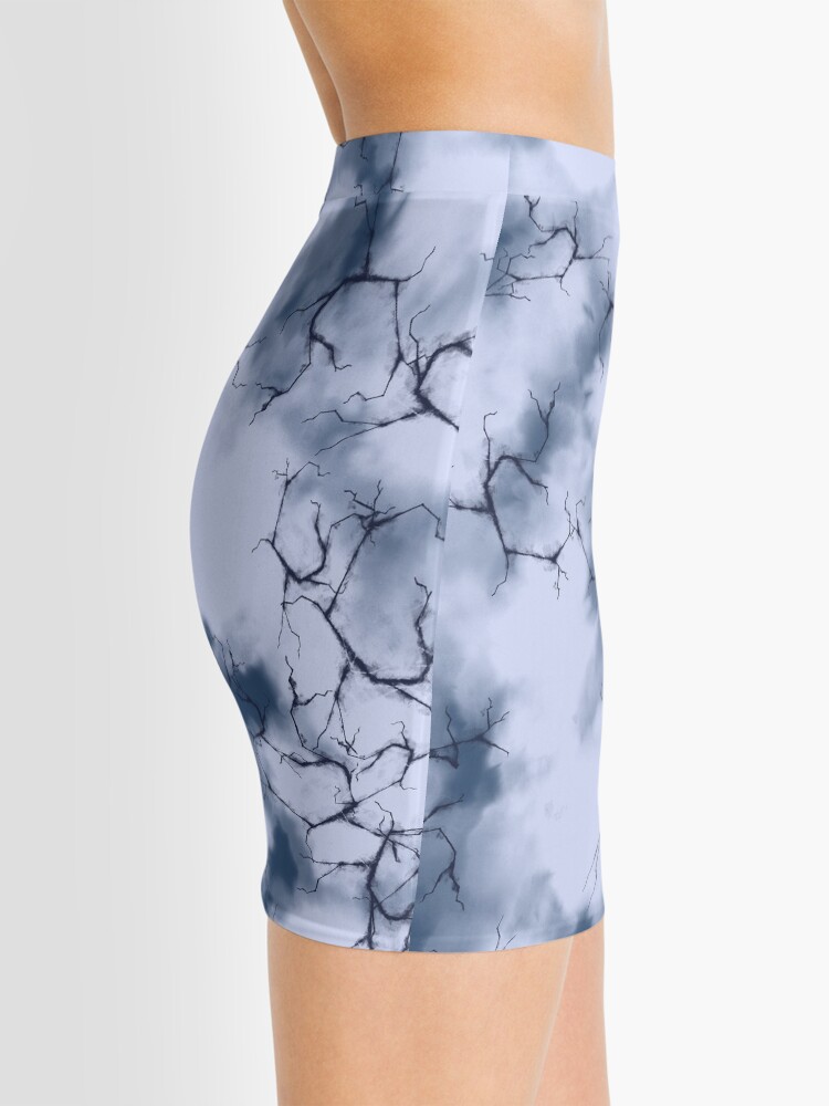 Alternate view of dark lightning flashes in the clouds around the eye of the storm Mini Skirt