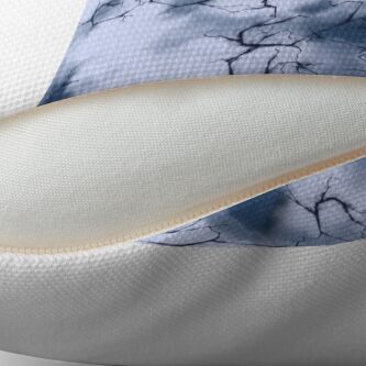 Alternate view of dark lightning flashes in the clouds around the eye of the storm Throw Pillow