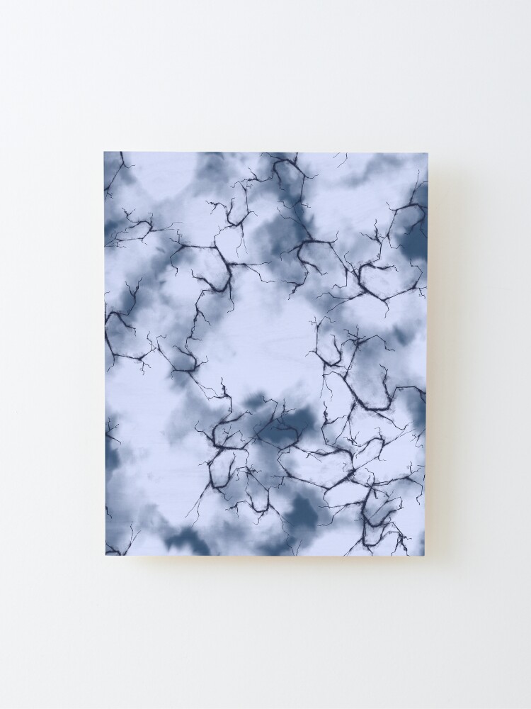 Alternate view of dark lightning flashes in the clouds around the eye of the storm Mounted Print