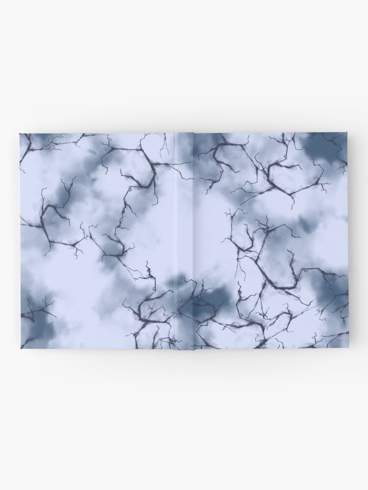 Alternate view of dark lightning flashes in the clouds around the eye of the storm Hardcover Journal