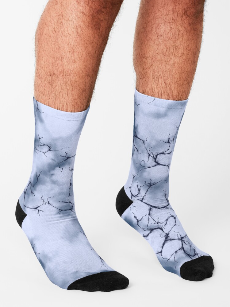Alternate view of dark lightning flashes in the clouds around the eye of the storm Socks