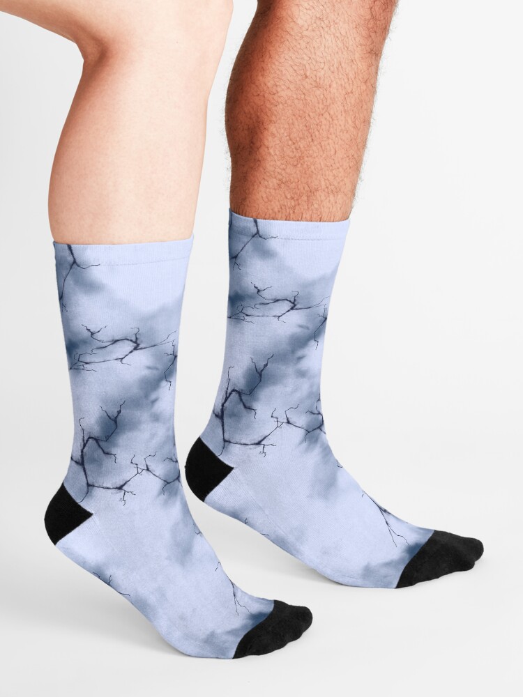 Alternate view of dark lightning flashes in the clouds around the eye of the storm Socks