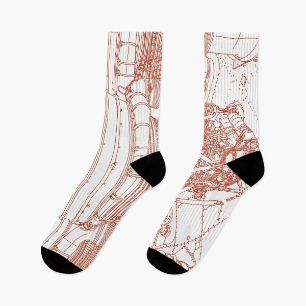 Item preview, Apollo Rocket Boosters - Orange Line Art designed and sold by m-lapino.