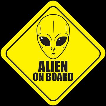 Artwork thumbnail, Alien On Board by roswellboutique