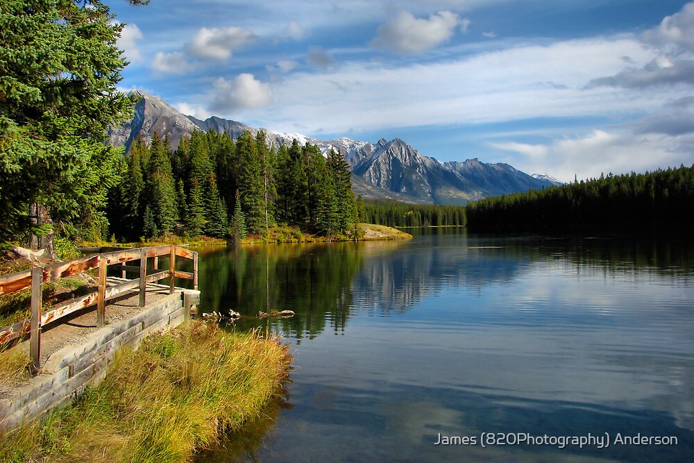 "Johnson Lake Banff National Park" by James Anderson Redbubble