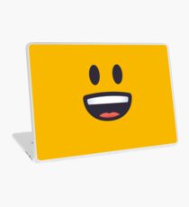 Emoji: Grinsendes Gesicht mit großen Augen Laptop Folie