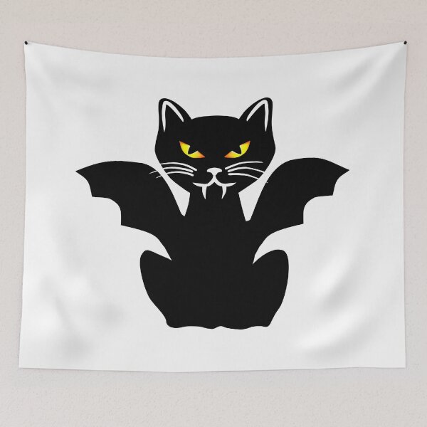 Item preview, Evil Drakula vampire cat, Halloween designed and sold by claudiasartwork.