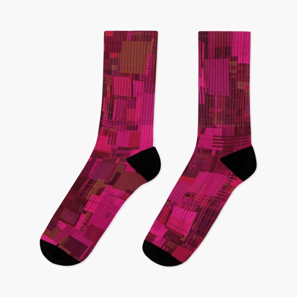 Item preview, Random Shapes Abstract Pattern - Red/Fuchsia designed and sold by Lyle Hatch.