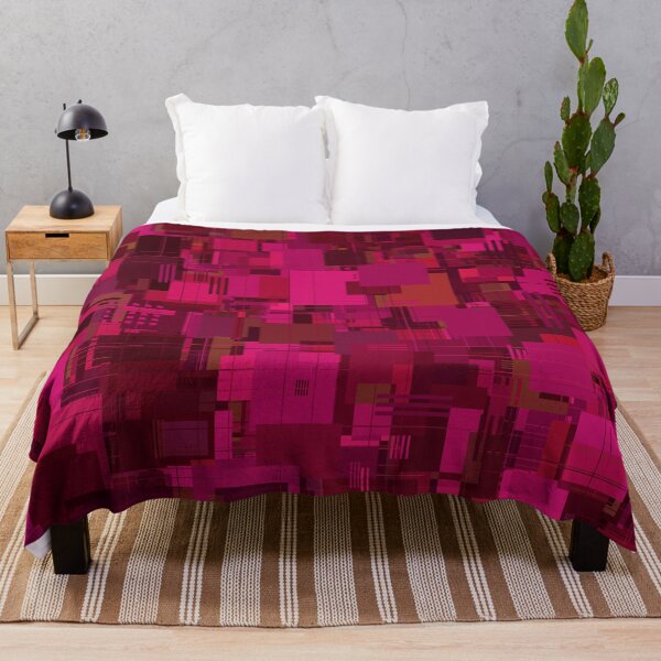 Item preview, Random Shapes Abstract Pattern - Red/Fuchsia designed and sold by Lyle Hatch.