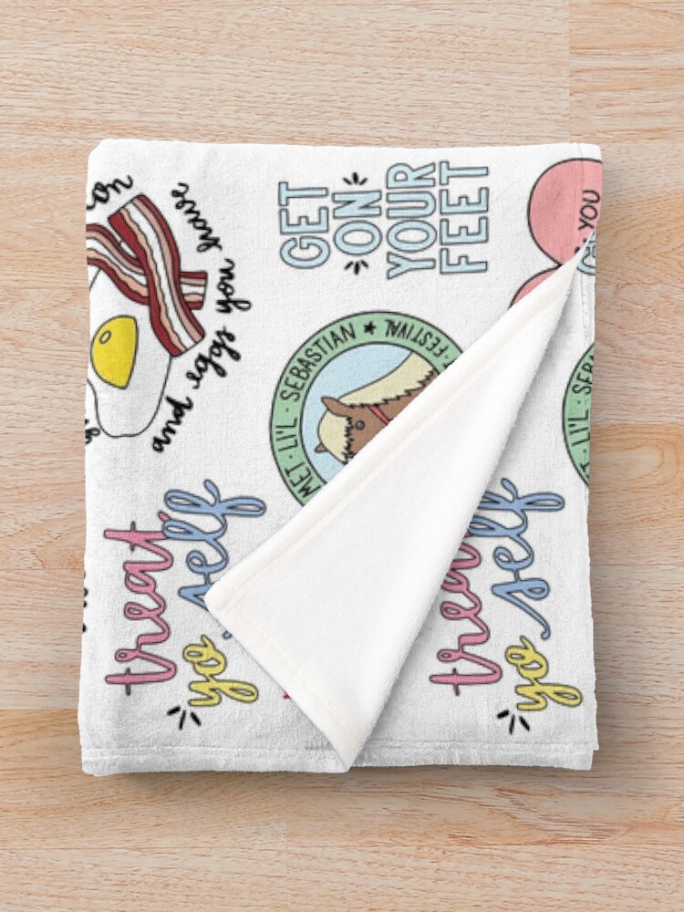 Alternate view of Parks and Recreation TV Show Art Throw Blanket