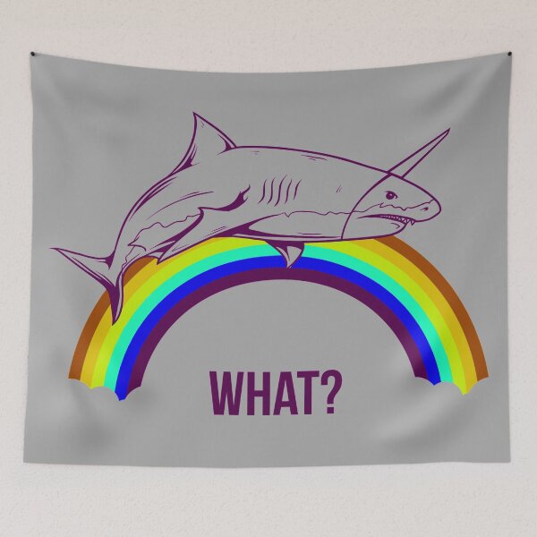 Item preview, Rainbow Unicorn Shark designed and sold by aventi24.