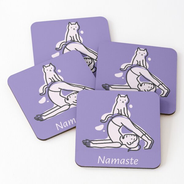 Item preview, Yoga Namaste Cat designed and sold by mynimo.