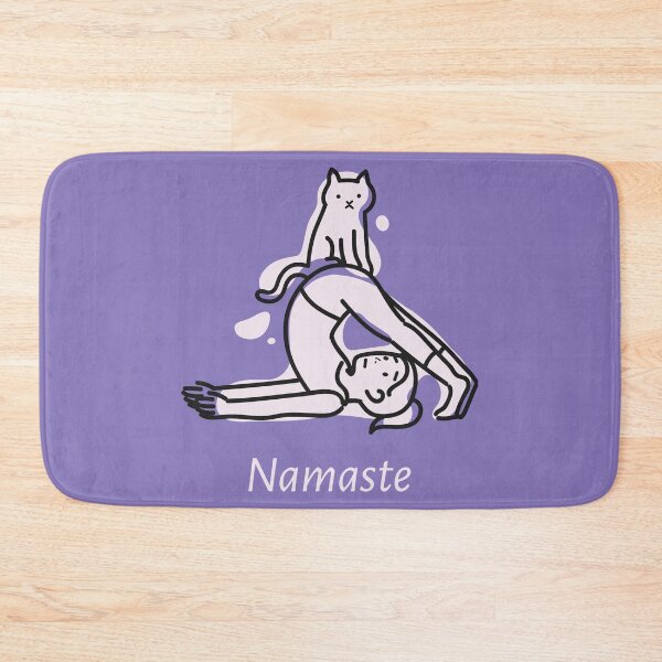 Item preview, Yoga Namaste Cat designed and sold by mynimo.