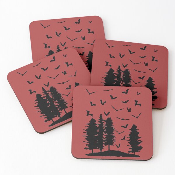 Item preview, Needle forest and bats designed and sold by claudiasartwork.