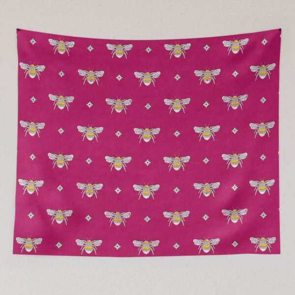 Item preview, Bumblebee Stamp on Magenta designed and sold by The Wellington Boot.