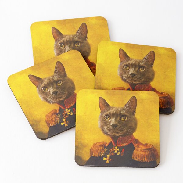 Item preview, Admiral Cat Portrait (Extra Tall for Phone Cases) designed and sold by uselessnyc.
