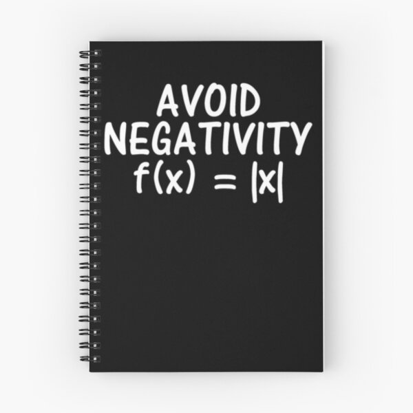 Item preview, Avoid Negativity Funny Motivation Math Gift Nerd Geek designed and sold by TopDawgDesigns.