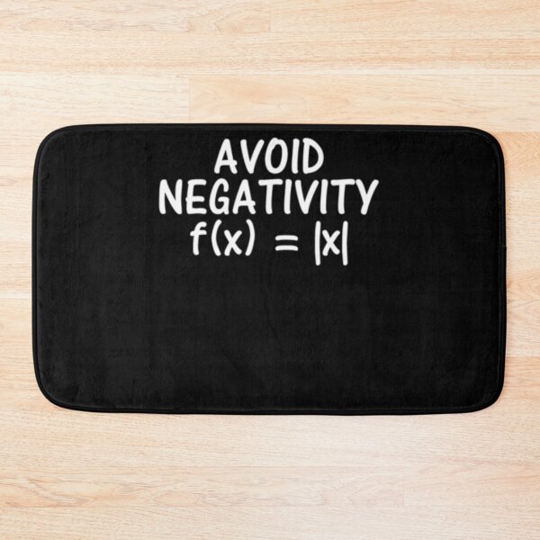 Item preview, Avoid Negativity Funny Motivation Math Gift Nerd Geek designed and sold by TopDawgDesigns.