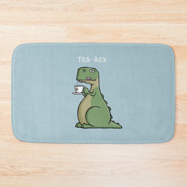Item preview, Tea-Rex - Funny T-Rex Dinosaur Tea Pun Cartoon Illustration designed and sold by carlbatterbee.