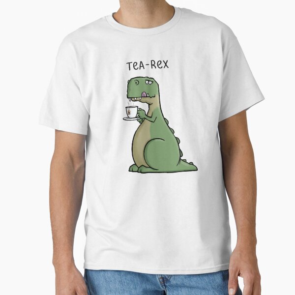 Item preview, Tea-Rex - Funny T-Rex Dinosaur Tea Pun Cartoon Illustration designed and sold by carlbatterbee.