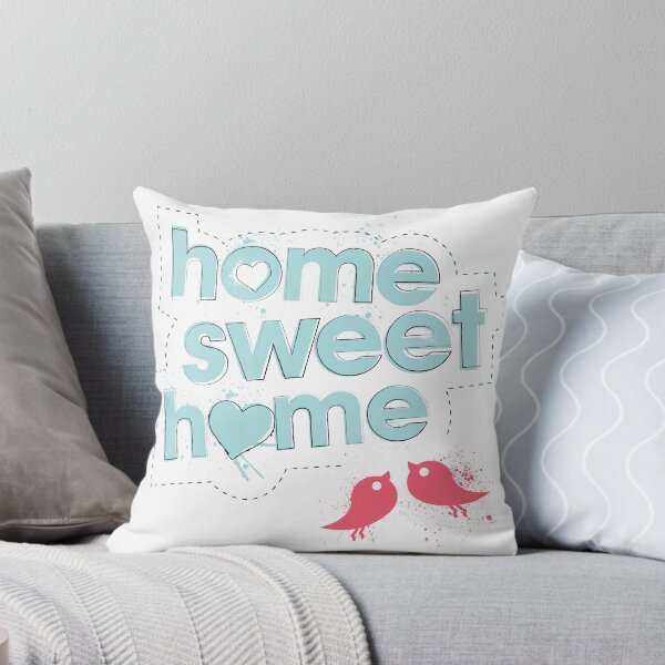 Item preview, Home Sweet Home - Aqua designed and sold by littlemissquote.