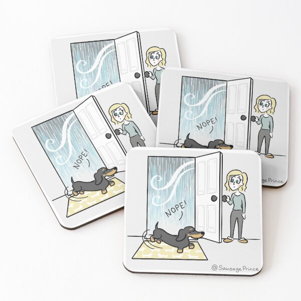 Item preview, Nope to rain - Sausage Prince Comics designed and sold by Laura Deakin Artist.