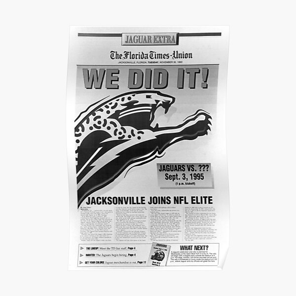 Jaguars Football Team - Jacksonville Jaguars - Posters and Art Prints