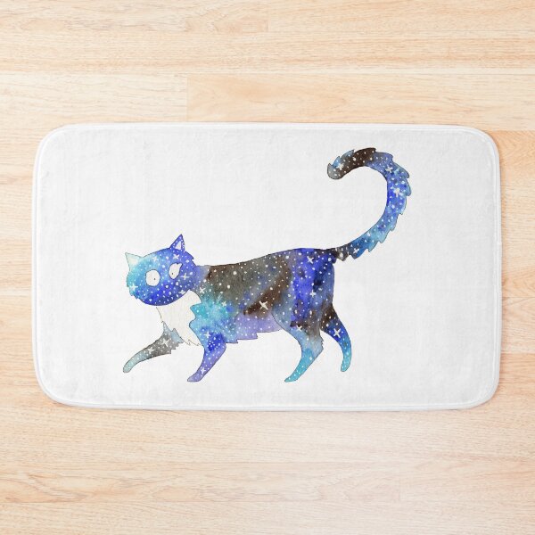 Item preview, Galaxy blue cat designed and sold by alisonsadler.